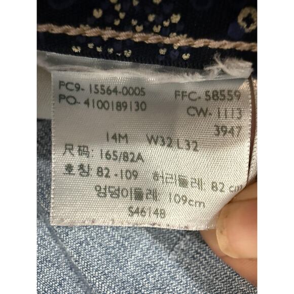 Levi's 525 Jeans Womens 32x32 Perfect Waist Straight Light Blue Wash Denim Y2K - Picture 3 of 6